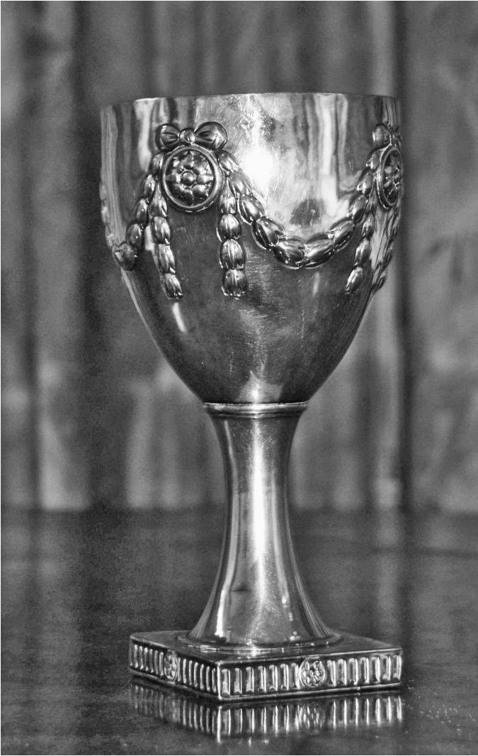 Silver plate goblet given to Thomas Massey by Lachlan Macquarie